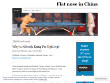 Tablet Screenshot of flatnoseinchina.wordpress.com