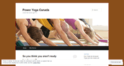 Desktop Screenshot of poweryogacanada.wordpress.com