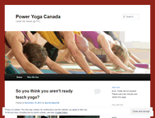 Tablet Screenshot of poweryogacanada.wordpress.com