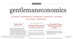 Desktop Screenshot of gentlemaneconomics.wordpress.com