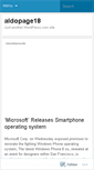 Mobile Screenshot of aldopage18.wordpress.com