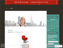 Tablet Screenshot of mombeautybootcamp.wordpress.com