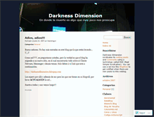 Tablet Screenshot of darknessdimension.wordpress.com