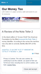 Mobile Screenshot of ourmoneytoo.wordpress.com
