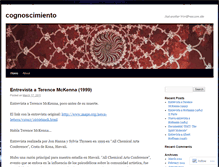 Tablet Screenshot of cognoscimiento.wordpress.com