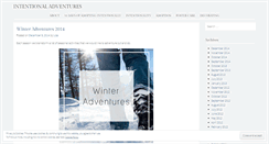Desktop Screenshot of intentionaladventures.wordpress.com
