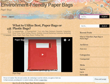 Tablet Screenshot of ourpaperbags.wordpress.com