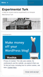 Mobile Screenshot of experimentalturk.wordpress.com