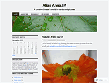Tablet Screenshot of aliasannajm.wordpress.com