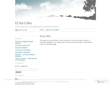 Tablet Screenshot of elserlibre.wordpress.com