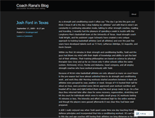 Tablet Screenshot of coachrana.wordpress.com