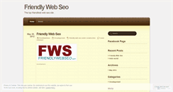 Desktop Screenshot of friendlywebseo.wordpress.com