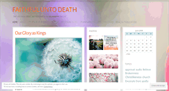 Desktop Screenshot of faithfuluntodeath.wordpress.com