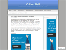 Tablet Screenshot of crillonball.wordpress.com