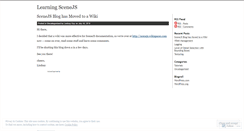 Desktop Screenshot of learningscenejs.wordpress.com