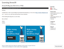 Tablet Screenshot of learningscenejs.wordpress.com