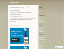 Tablet Screenshot of cerebrocreativo.wordpress.com