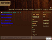 Tablet Screenshot of diplomattogel.wordpress.com
