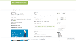 Desktop Screenshot of loseweightjournal.wordpress.com