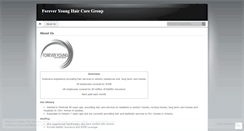 Desktop Screenshot of foreveryounghaircaregroup.wordpress.com