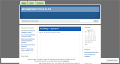 Desktop Screenshot of myvampireeyes.wordpress.com