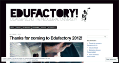 Desktop Screenshot of edufactoryblog.wordpress.com