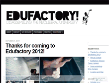 Tablet Screenshot of edufactoryblog.wordpress.com