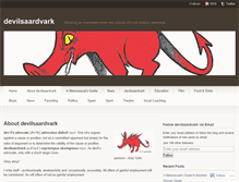 Tablet Screenshot of devilsaardvark.wordpress.com
