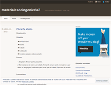 Tablet Screenshot of materialesdeingenieria2.wordpress.com