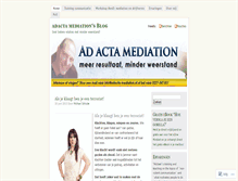 Tablet Screenshot of adactamediation.wordpress.com