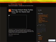 Tablet Screenshot of 1yellowsub.wordpress.com