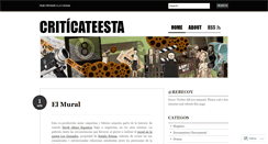 Desktop Screenshot of criticateesta.wordpress.com