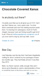 Mobile Screenshot of chocolatecoveredxanax.wordpress.com