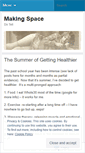 Mobile Screenshot of makingspacethejourneyout.wordpress.com