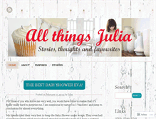 Tablet Screenshot of allthingsjulia.wordpress.com