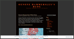 Desktop Screenshot of oenonehammersley.wordpress.com