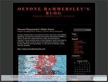 Tablet Screenshot of oenonehammersley.wordpress.com