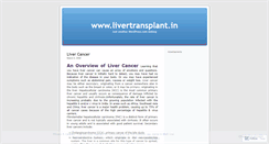Desktop Screenshot of indianlivertransplant.wordpress.com