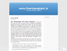 Tablet Screenshot of indianlivertransplant.wordpress.com