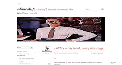 Desktop Screenshot of adinreallife.wordpress.com