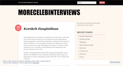 Desktop Screenshot of morecelebinterviews.wordpress.com