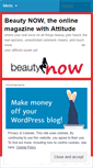 Mobile Screenshot of itsbeautynow.wordpress.com