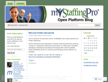 Tablet Screenshot of mystaffingproarticles.wordpress.com