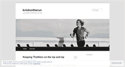 Desktop Screenshot of kristiontherun.wordpress.com