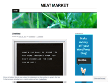 Tablet Screenshot of meatmrkt.wordpress.com