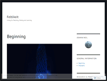Tablet Screenshot of feltlikeit.wordpress.com