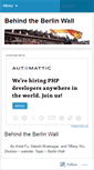 Mobile Screenshot of berlinwall.wordpress.com