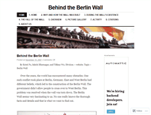 Tablet Screenshot of berlinwall.wordpress.com
