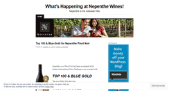 Desktop Screenshot of nepenthewines.wordpress.com