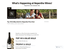 Tablet Screenshot of nepenthewines.wordpress.com